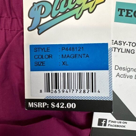 NWT Plugg Technical Pull On Active Magenta Shorts - Picture 4 of 6
